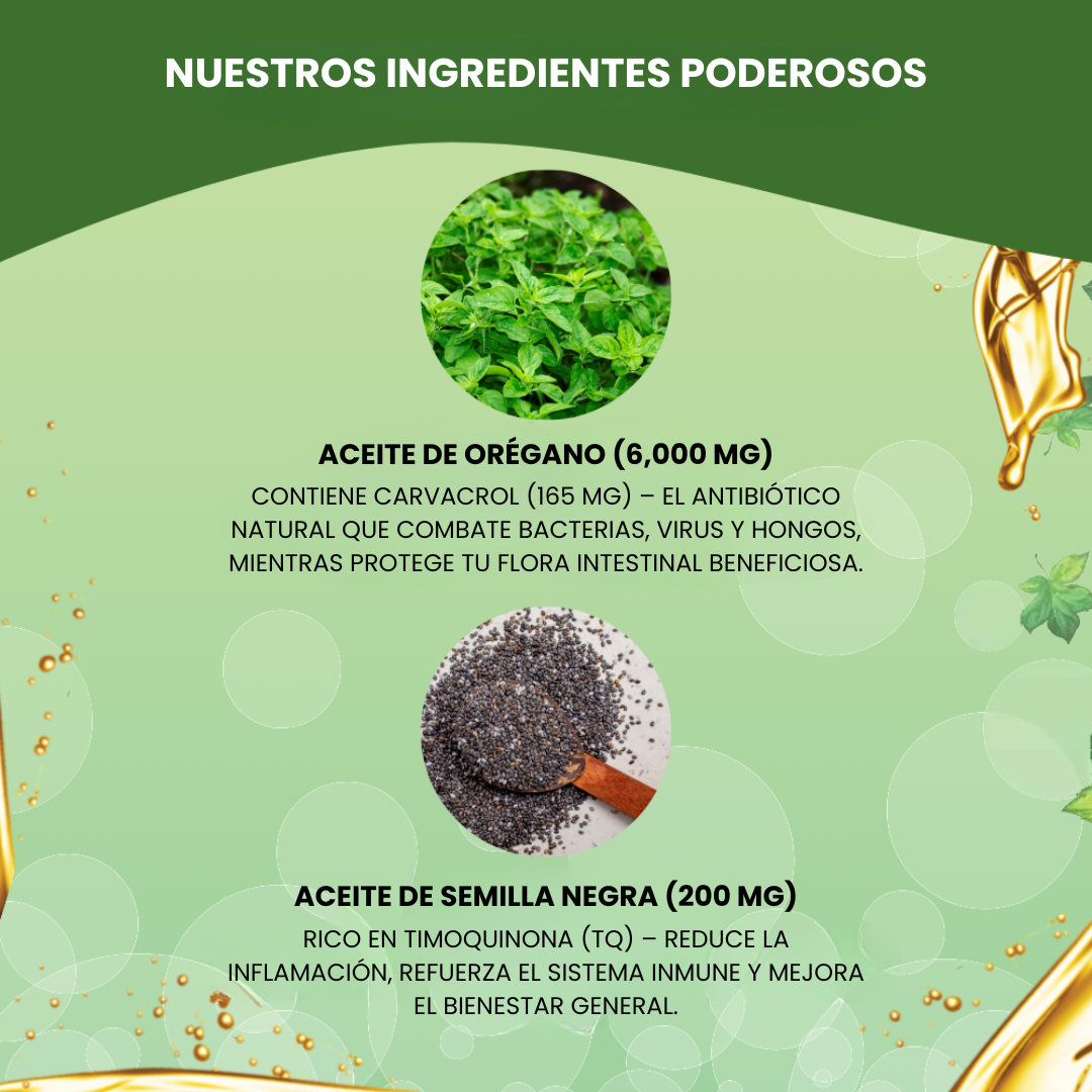 Aceite de Orégano + Semilla Negra