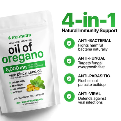 Oil Of Oregano (with Black Seed Oil for max protection & absorption)