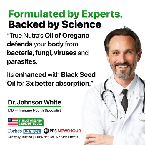 Oil Of Oregano (with Black Seed Oil for max protection & absorption)